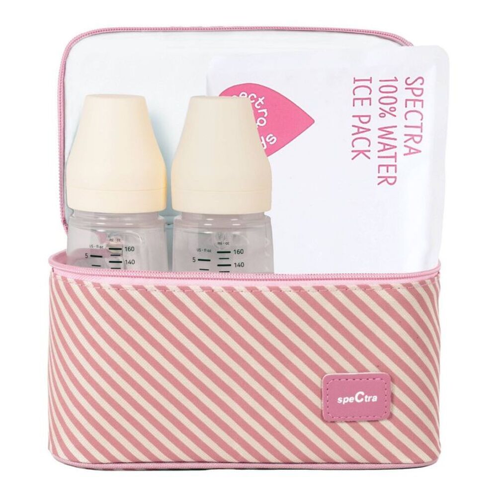 Spectra -  Pink Cooler Travel Kit with Reusable Ice P Pink